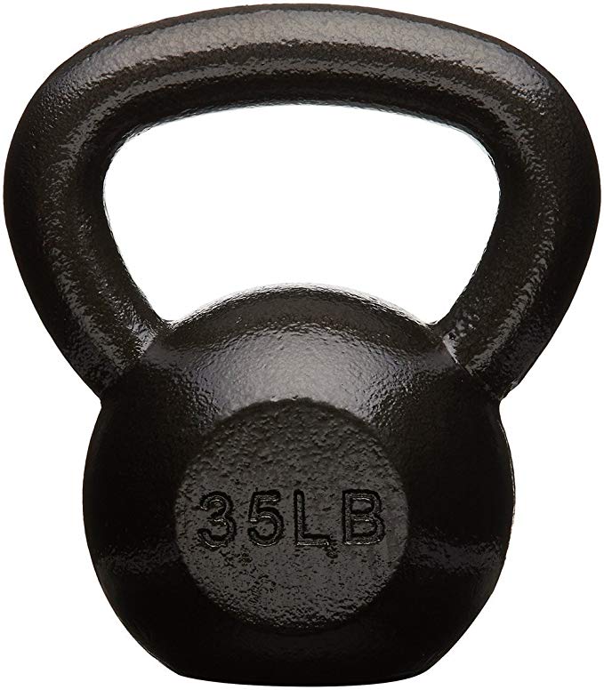 AmazonBasics Cast Iron Kettlebells, Used during workouts to help fat burning.