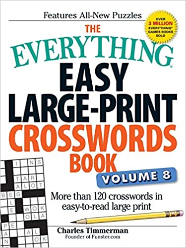 The Everything Easy Large-Print Crosswords Book