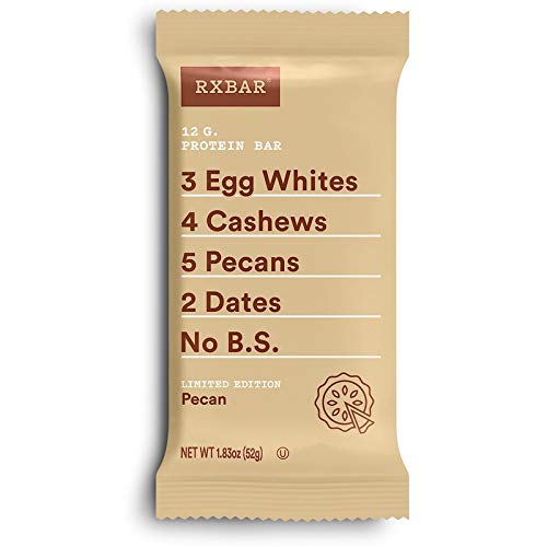 Rxbar, Pecan Protein Bars, 1.83 Ounce, 12 Count