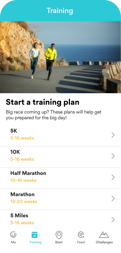 Runkeeper app